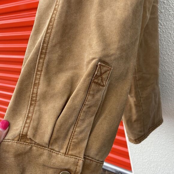 Vintage Walls Brown Duck Canvas Fleece Lined Jacket Red Plaid Insulated 3X Men’s - Picture 7 of 12